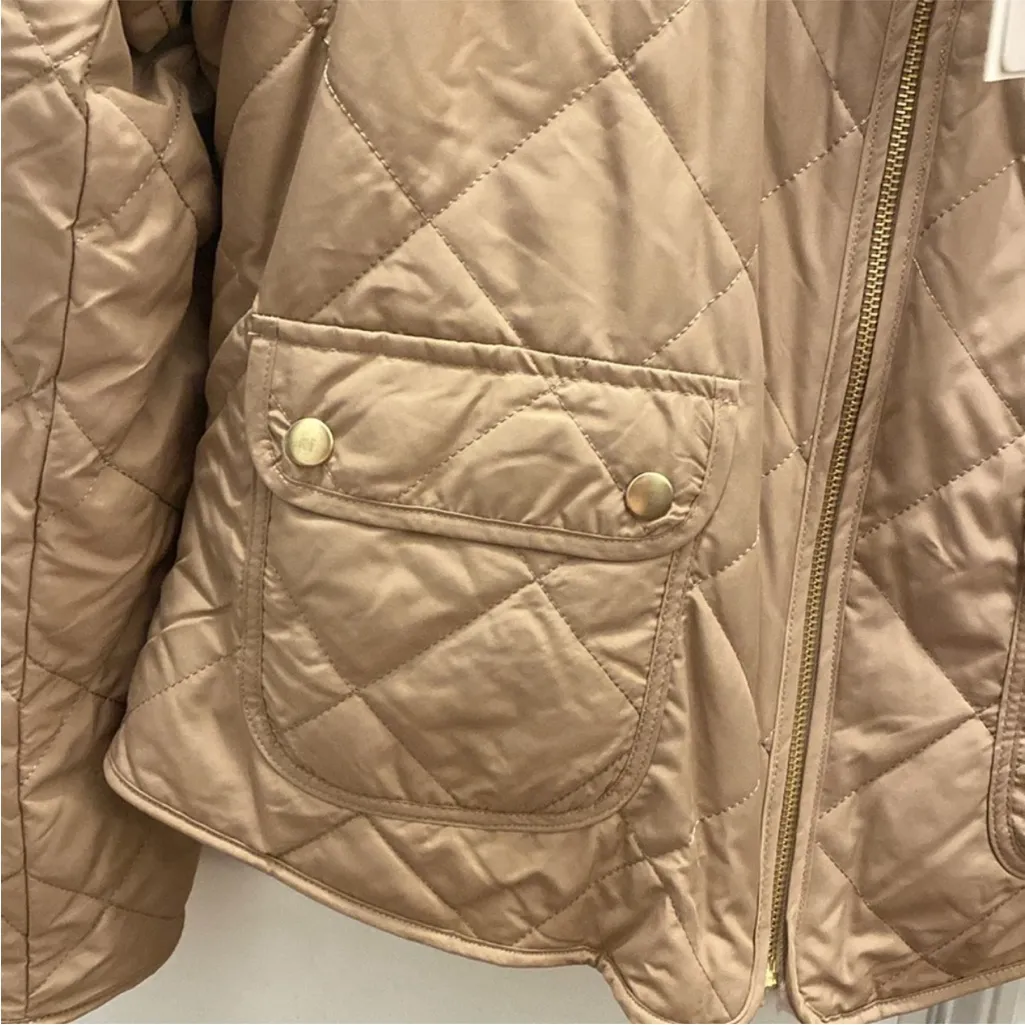 NWT | Red Dress Boutique • Women's Tan Quilted Sherpa Reversible Jacket - Image 6
