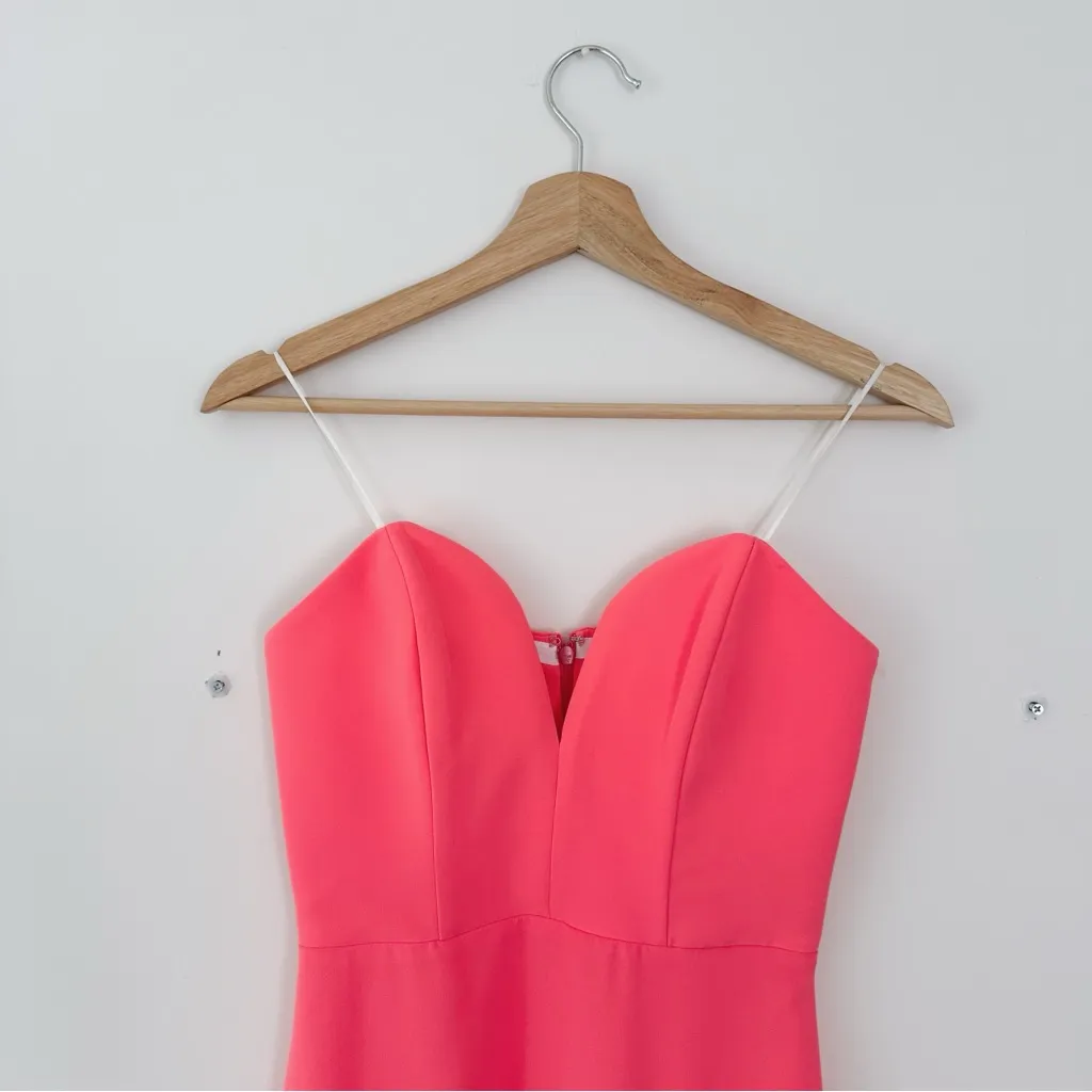 NEW Amanda Uprichard Rayna Ruffled Ruched Cocktail Party Dress Pink XS - Image 2