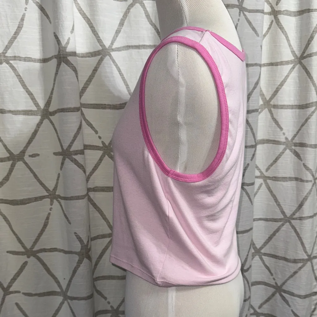 Barbie Light Pink Tank Top Size XL - Image 4