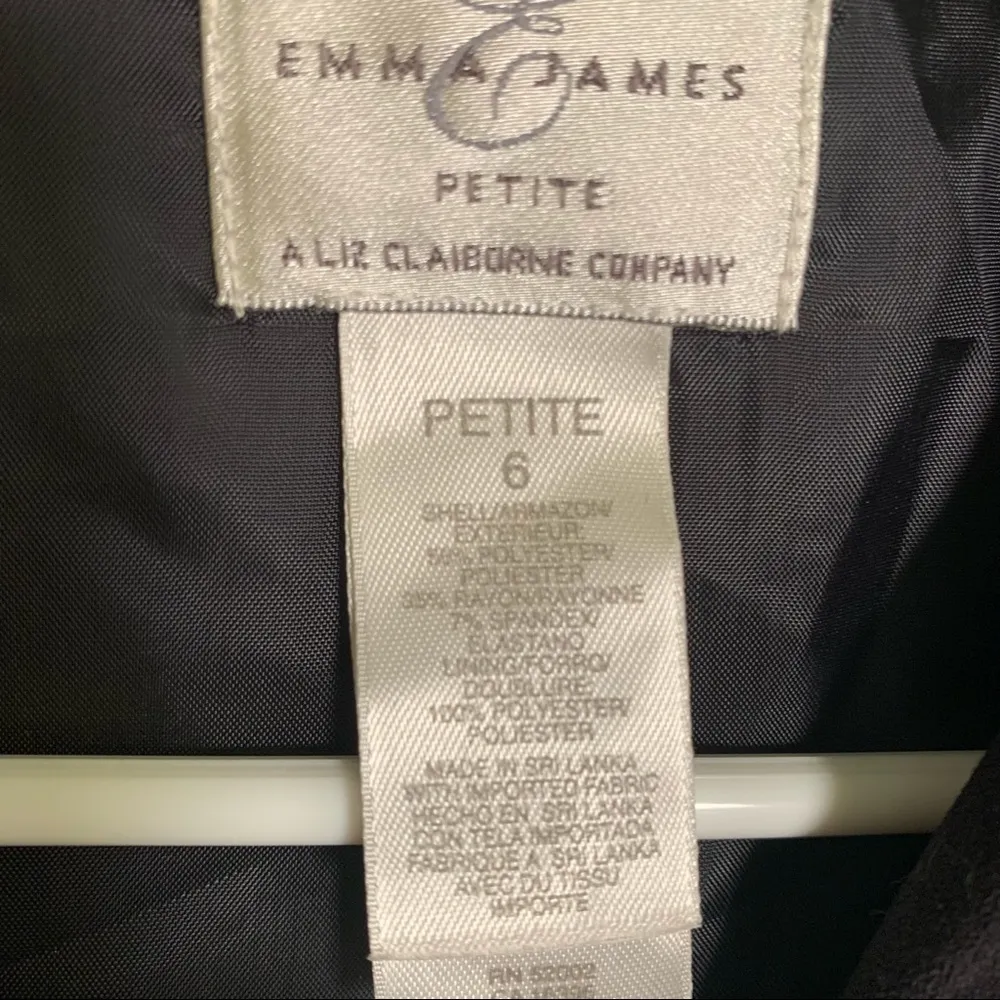 Emma James  Liz Claiborne 2 Button Blazer Black - Image 8