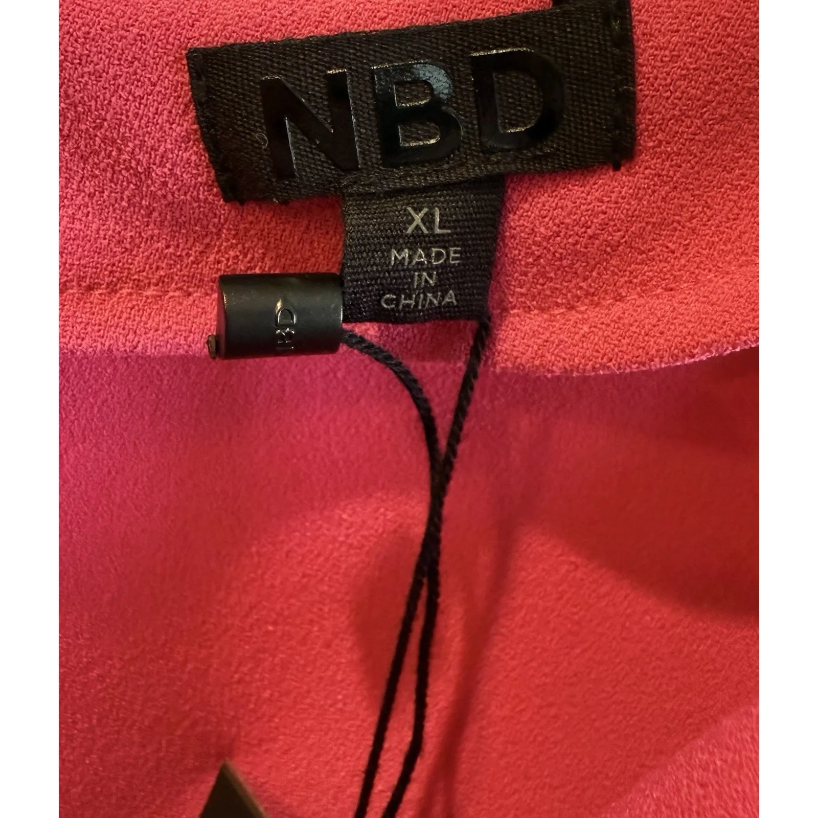 NWT Revolve NBD Hollywood & Vine Crystal Strap Mini Dress Pink Barbiecore XL‎ - Image 5