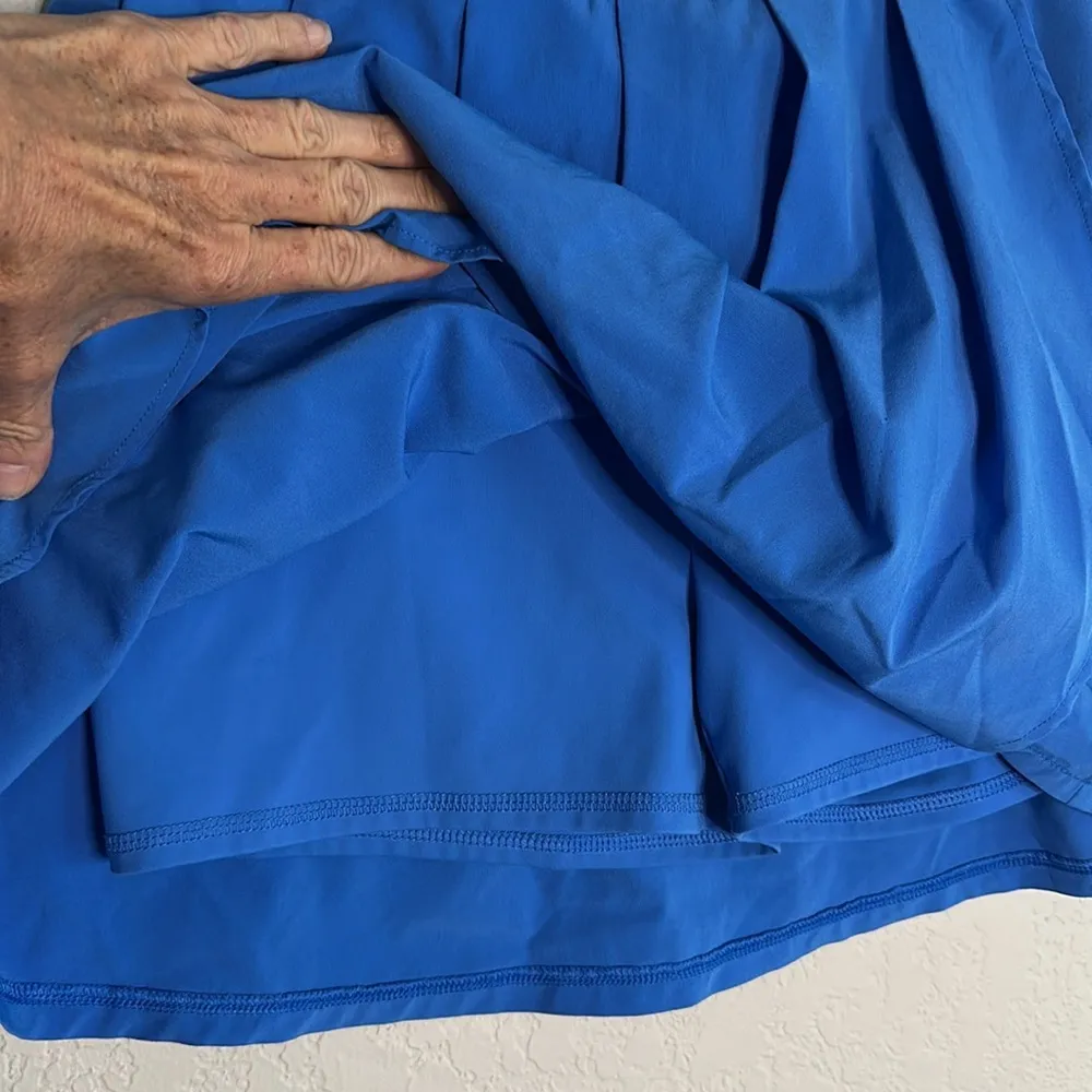 J. Crew Blue Skort Pleated Skirt Athletic Athleisure Tennis Pickleball Vacation - Image 4