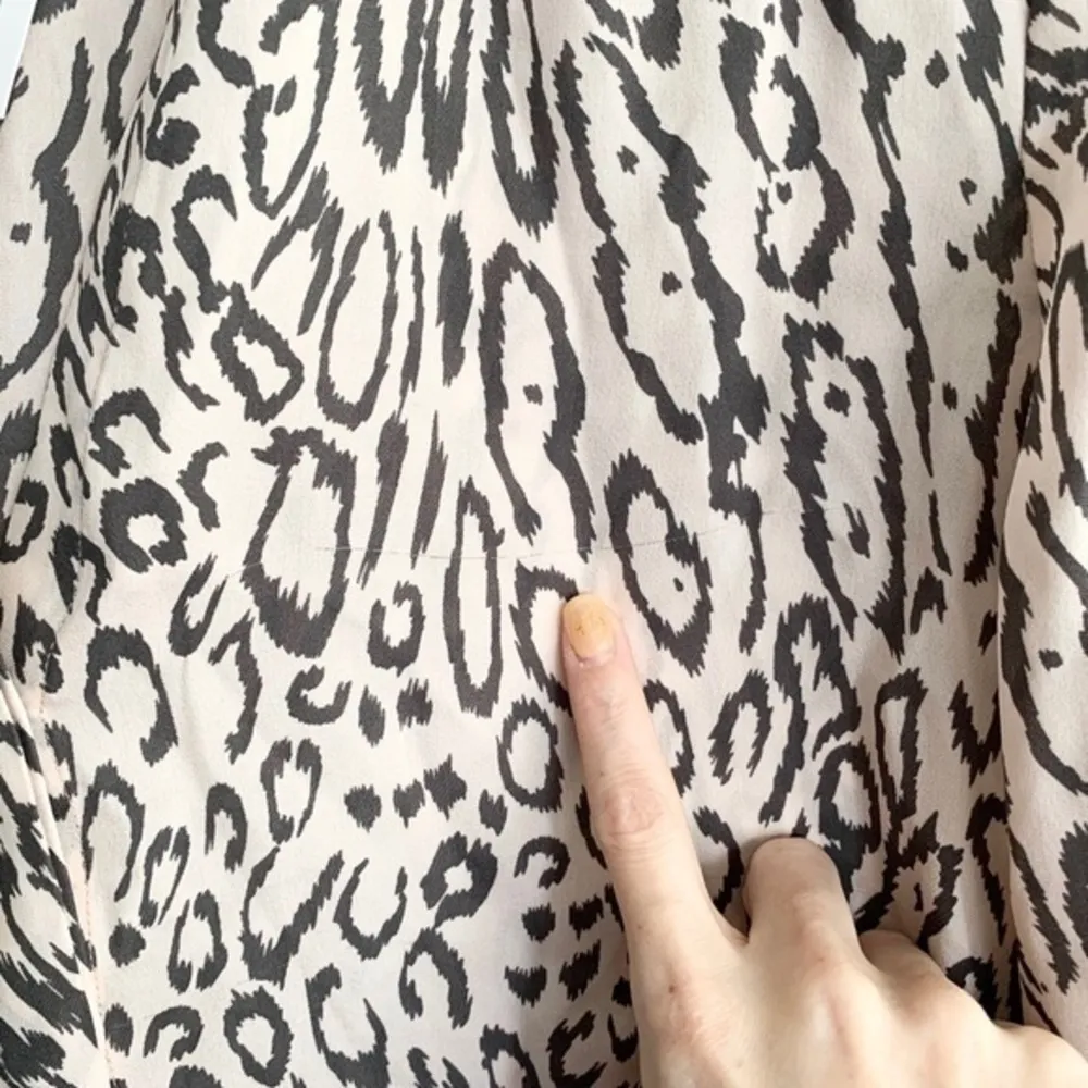 L'Agence L’agence Leopard Button Down Blouse - Image 8