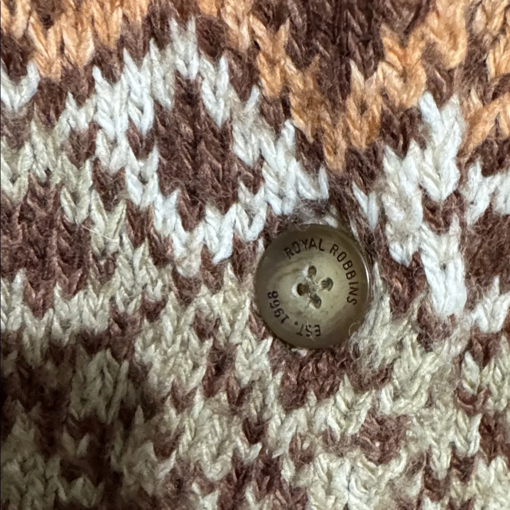 Cozy Multicolor Knit Cardigan - Image 3