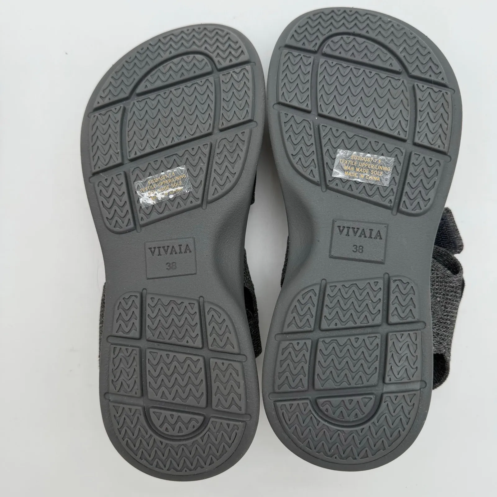 Vivaia Kiara AdaptAll Sport Rich Grey Knit Comfort Hook & Loop Active Sandals 7 Gray - Image 8