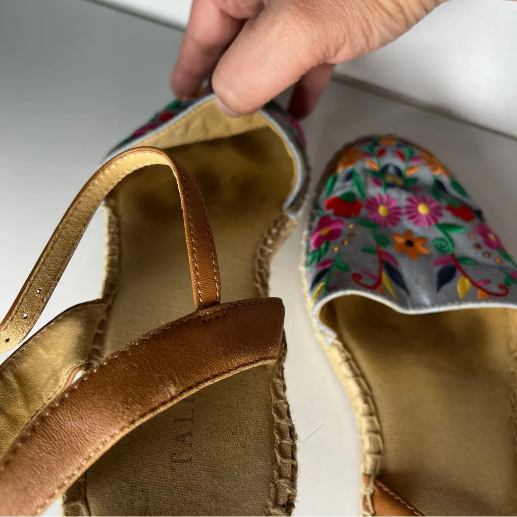 Izzy D'orsay Espadrille Chambray Closed Toe Sandals - Image 11