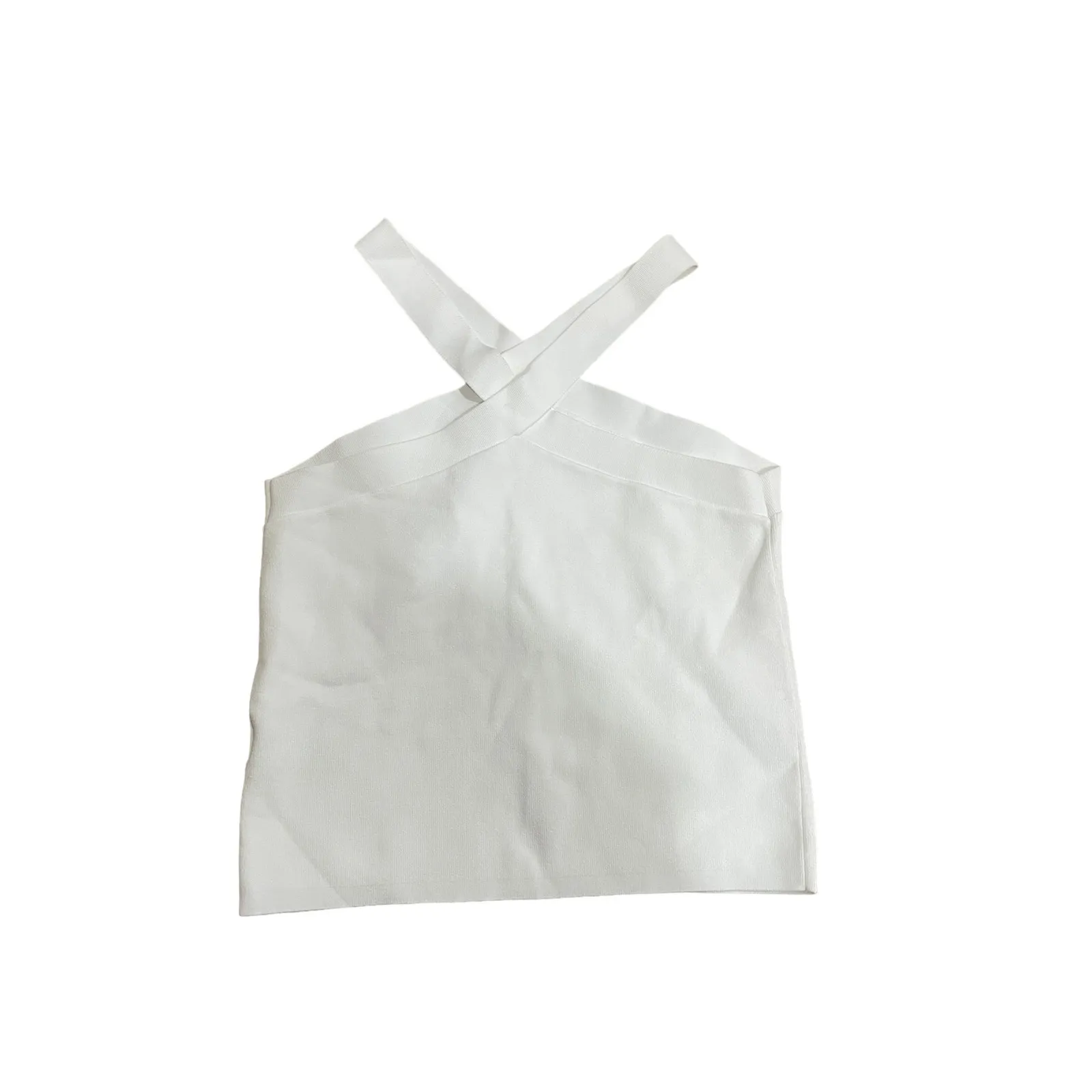 J‎ Crew NWT Fitted Halterneck Sweater-Tank in Supersculpt Yarn Size Large - Image 8