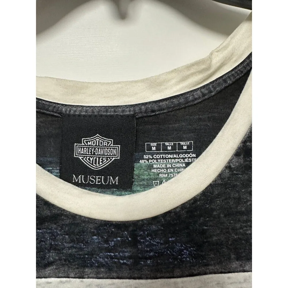 Harley Davidson Museum Burnout Tank Black Orange (340) - Image 3