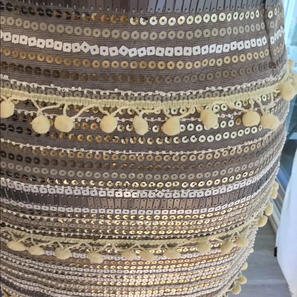 English Rose sequin mini skirt. - Image 4