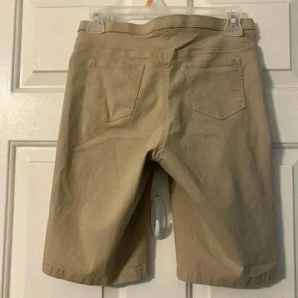 Women’s‎ Khaki Stretch Chino Shorts Size Small - Image 3