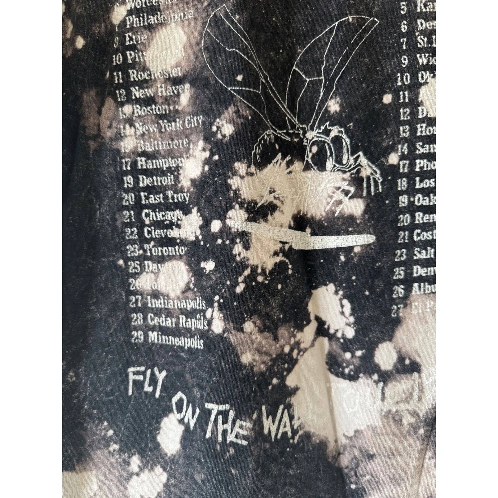 AC/DC Rare 1985 Fly On the Wall Tour Band Shirt Sz M Unisex Grunge Classic Rock Black Size M - Image 7