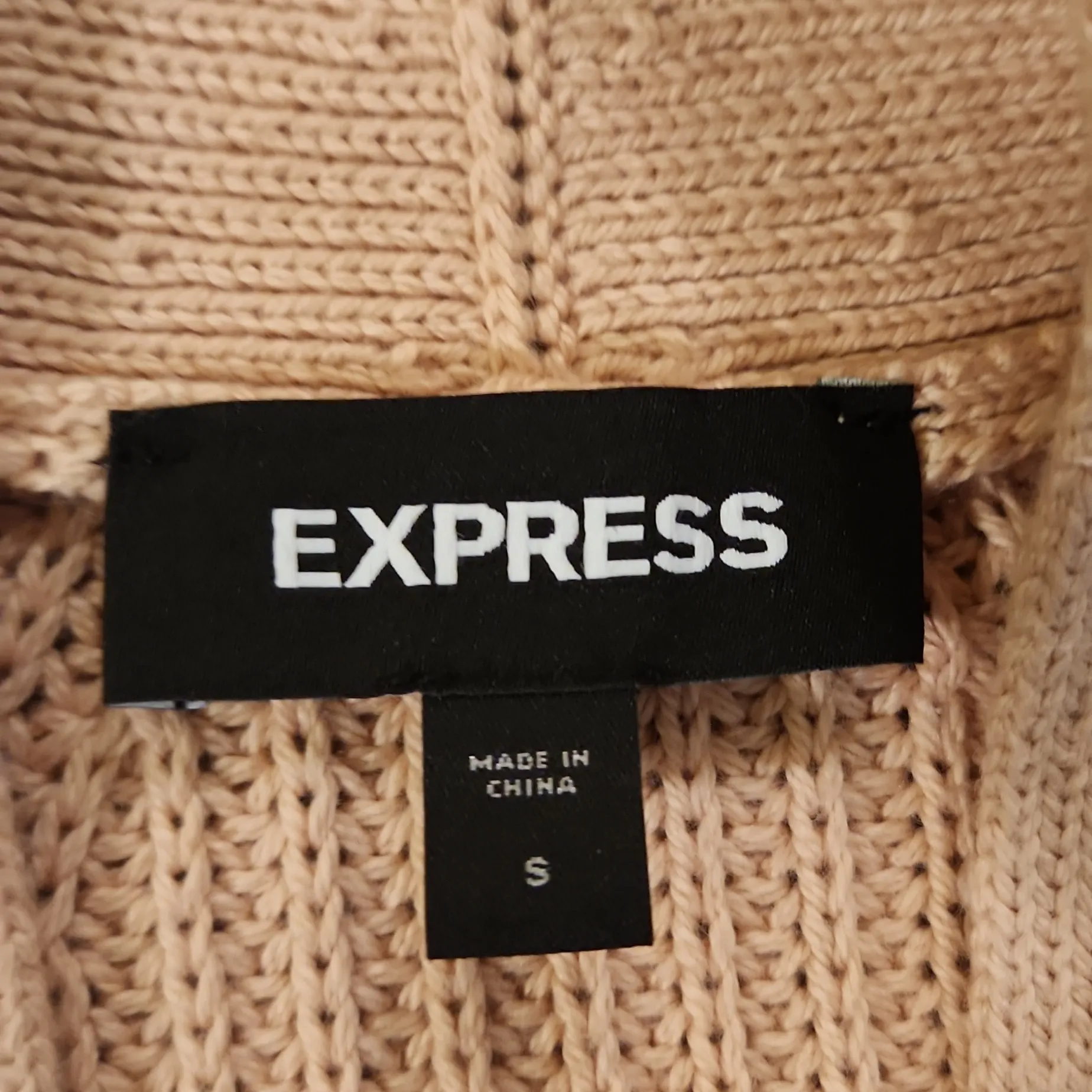 Express Women's Cable Knit Cardigan - Cream - Image 2