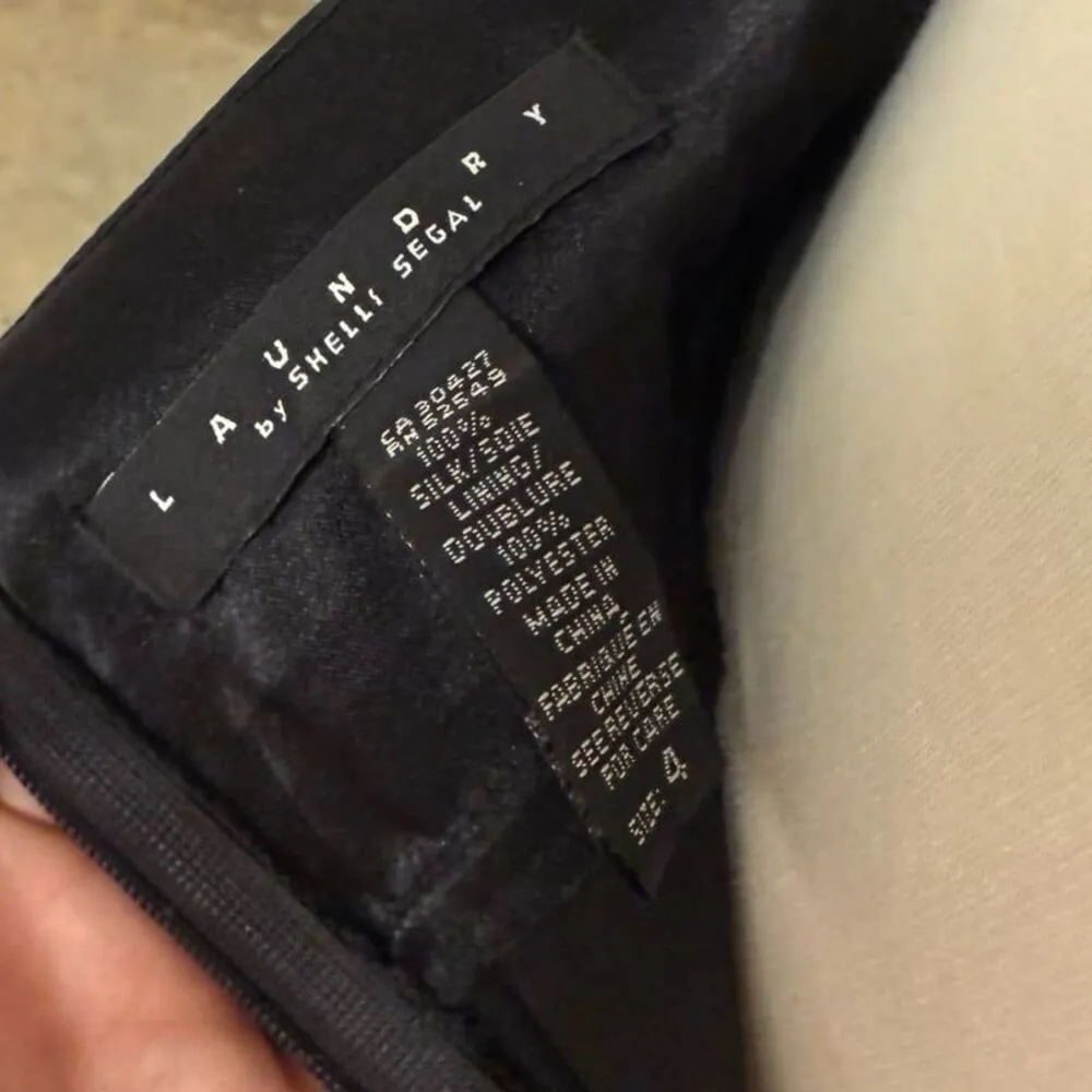 Vintage Laundry by Shelli Segal y2k silk coquette halter ruffle dress - Image 8