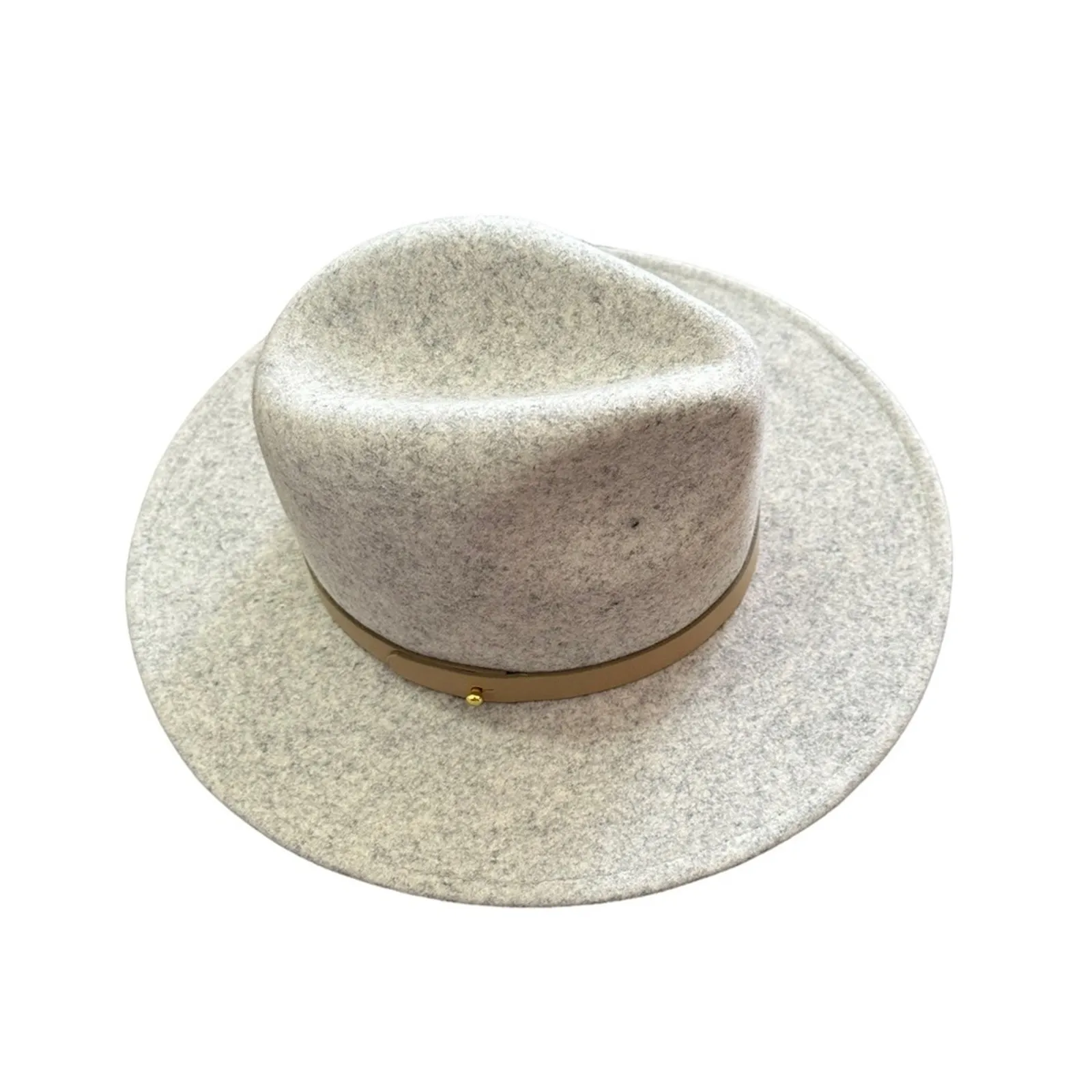 Lack of Color Wool Redora The Fader Fedora Hat Light Grey Size Small - Image 3