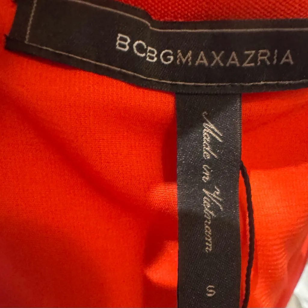 BCBGMAXAZRIA BRIGHT POPPY RED LUCY A-LINE SKIRT SIZE SMALL NWOT - Image 5