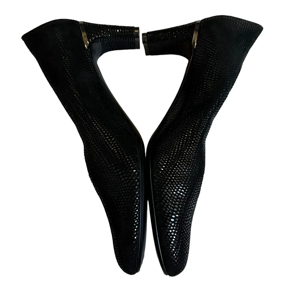 VANELi Dayle Lizard Round Toe Block Heel Pumps Size 9 - Image 9