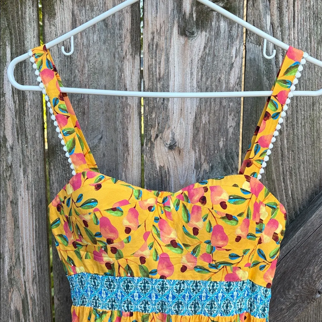 NWT Anthropologie Farm Rio Anjou Maxi Dress Size 2 Petite Retail $240.00 - Image 7