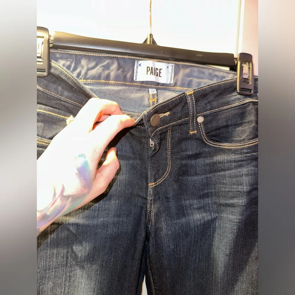 NWOT PAIGE Skyline Straight Dark Wash Jeans - Image 5