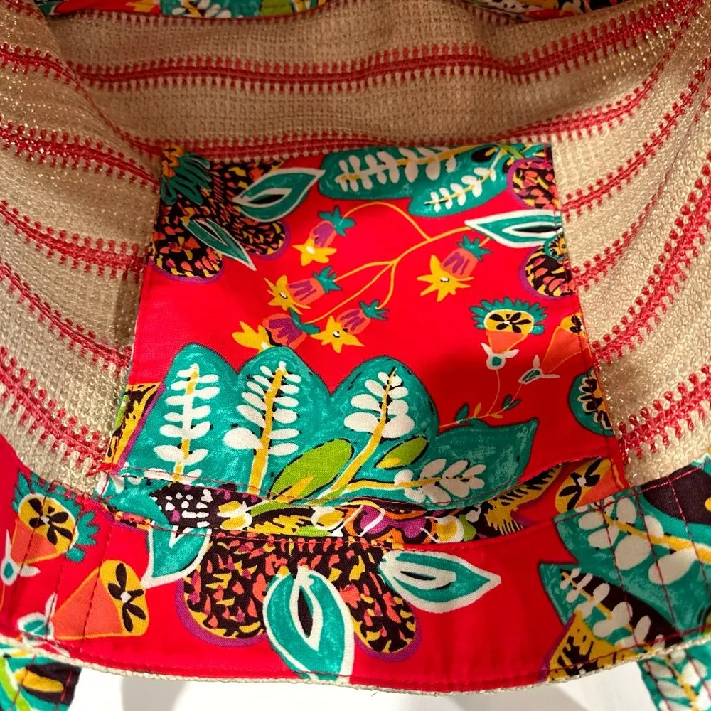 Vera Bradley Rumba Straw Beach Tote - Image 7