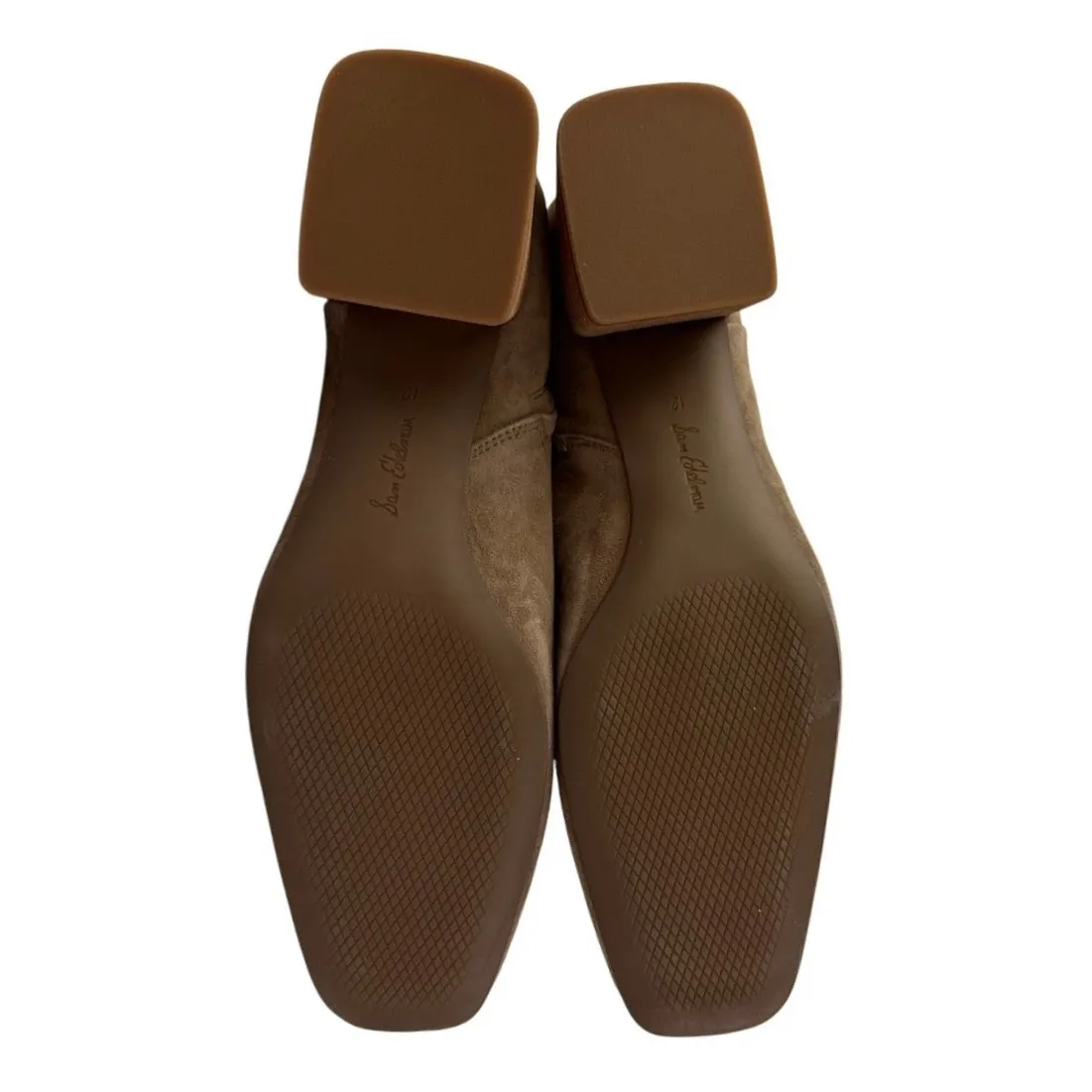 Sam Edelman Paige Women's Brown Suede Square Toe Zip Up Ankle Chelsea Boots 12 - Image 4