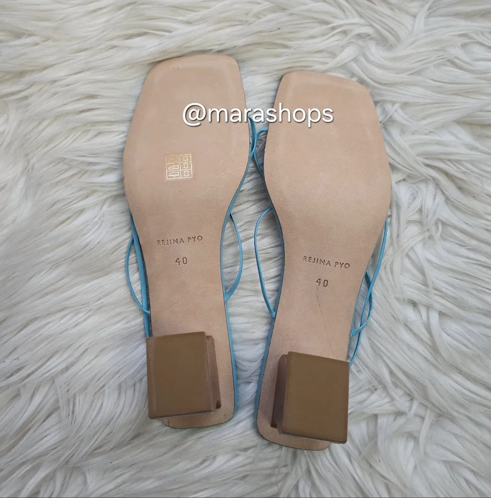 Rejina Pyo Wave Harley Sandal in Jewel Blue Size 9 - Image 8