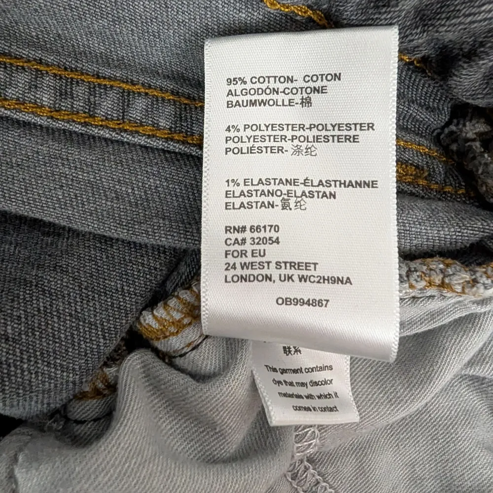 BDG Grey Girlfriend High Rise Stretch Denim Jeans 26" - Image 5