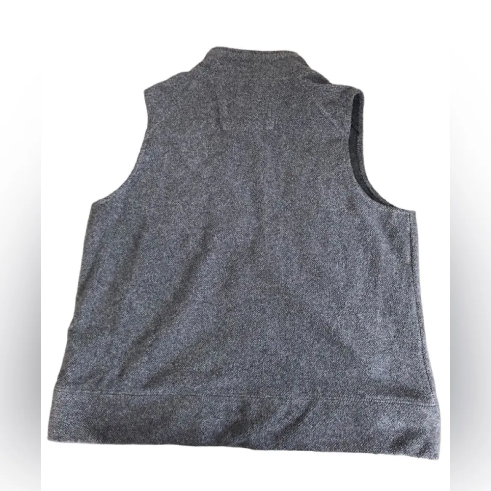 Tweed Full Zip Kentwood Sweater Vest Blue Pockets Size XL Unlined Cozy - Image 2