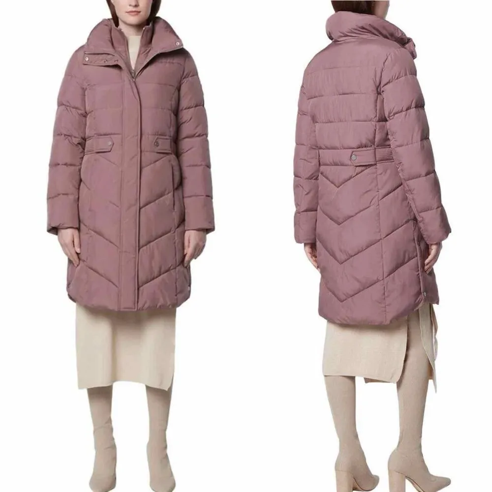 Andrew Marc Adler Puffer Water Resistant Jacket Size XL Mauve Premium Loft - Image 5
