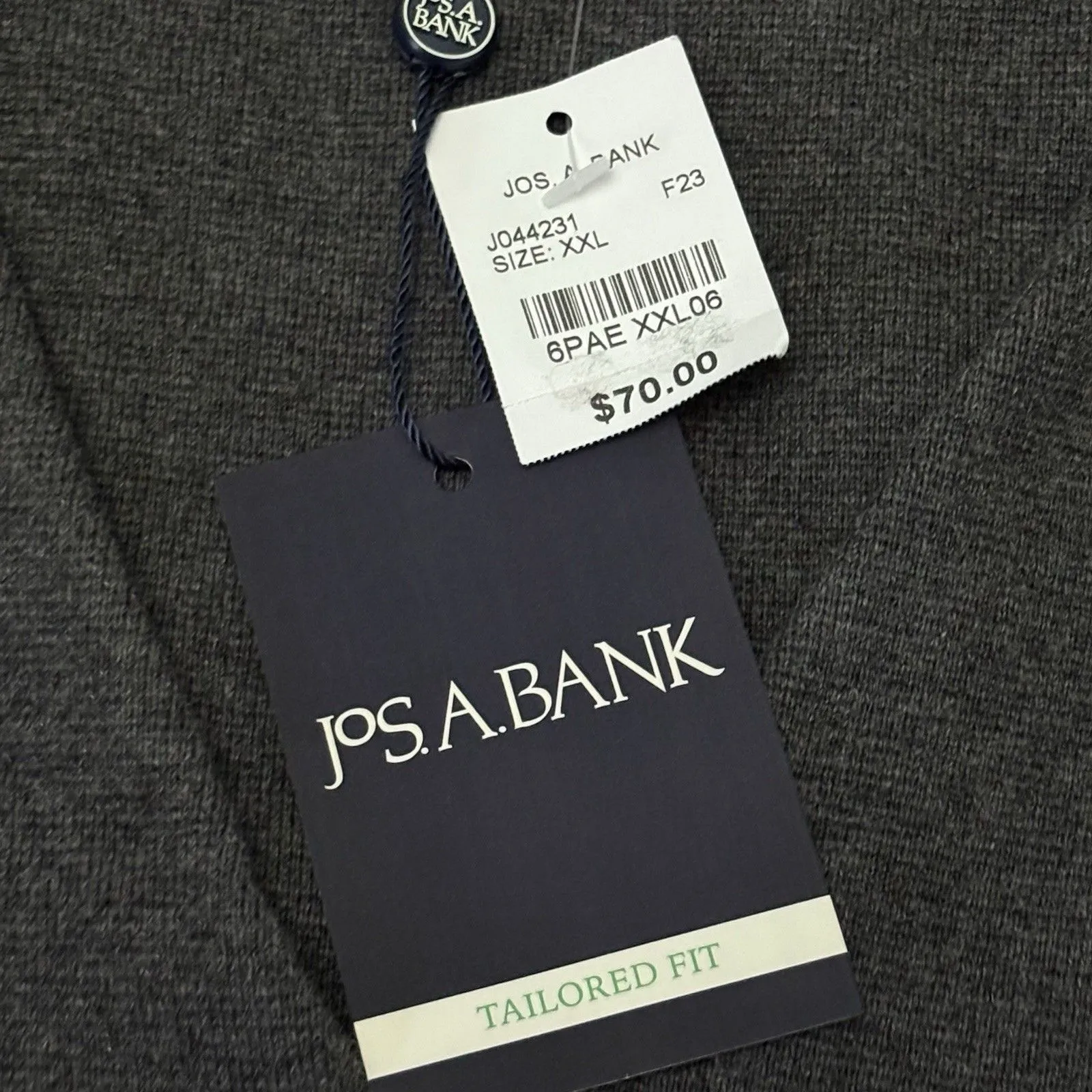 Jos A Bank Women’s Tailored Fit Cotton Vest Size 2XL Grey - Image 3