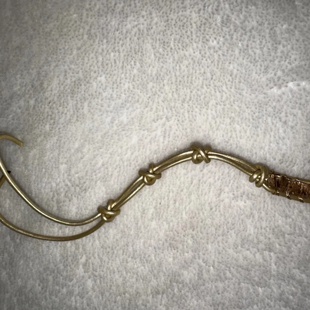 Victoria Emerson Gold and Brown Wrap Bracelet - Image 5