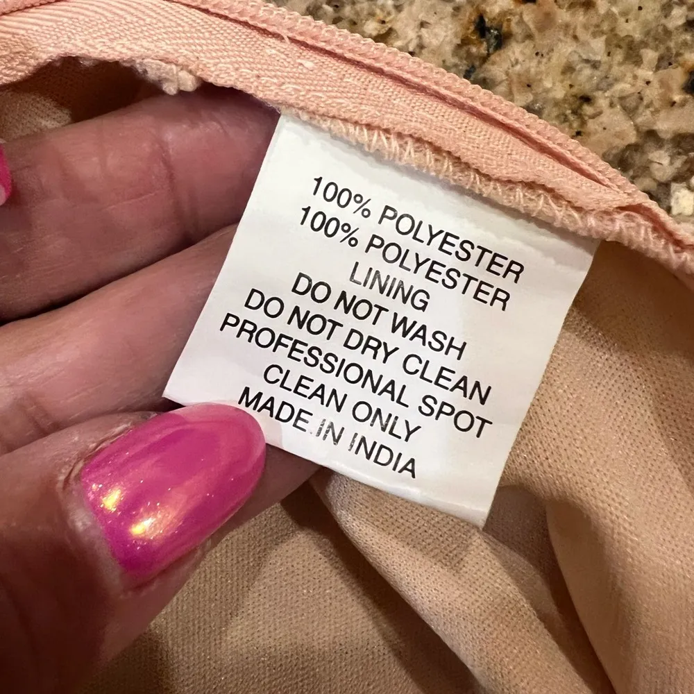 Mac Duggal Short Wedding Guest Dress 10790 , NWT Size 8 Sequin Nude color - Image 14