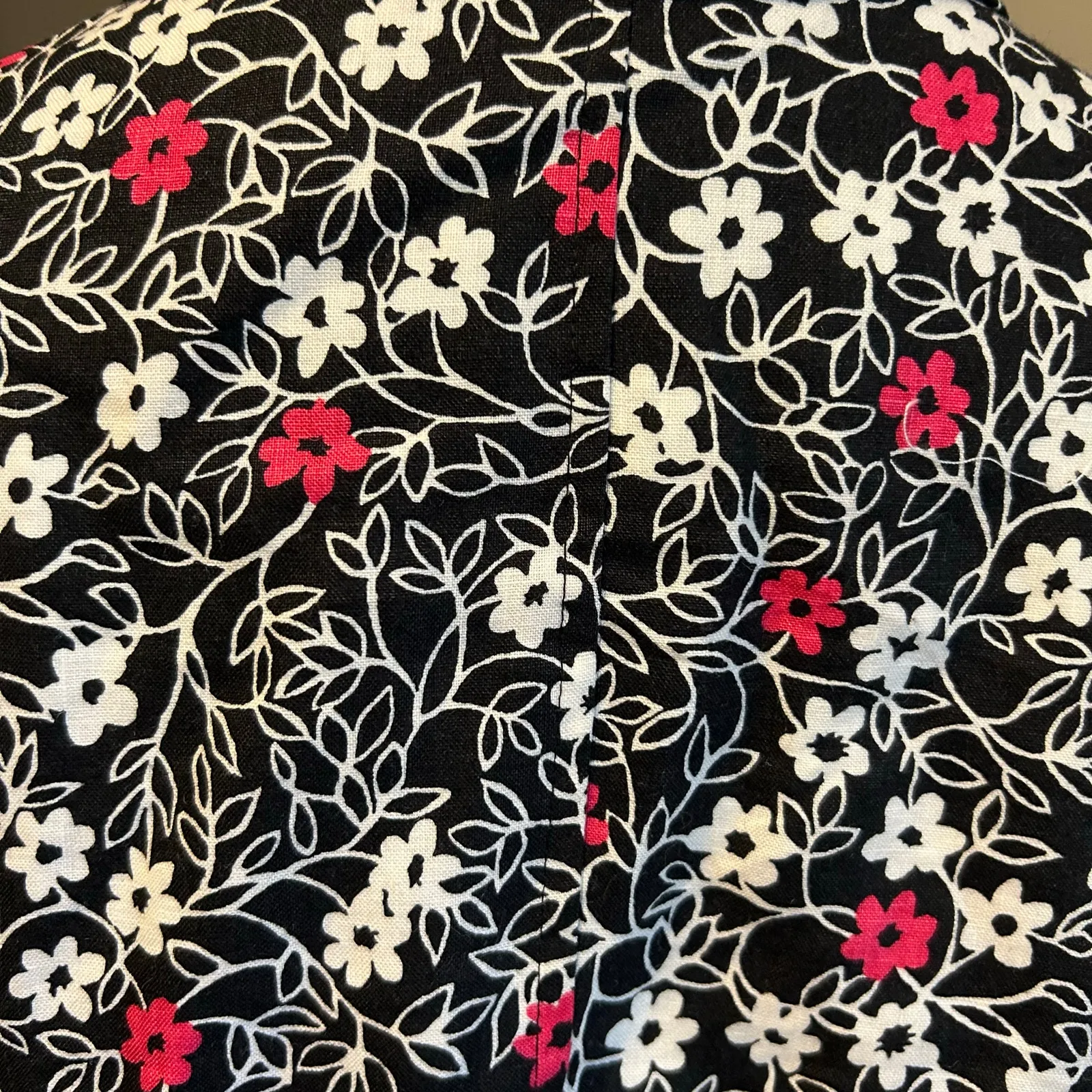 Kim Rogers Petite 100% Linen Black Floral Open Bolero Jacket Lined 16P Coquette - Image 9