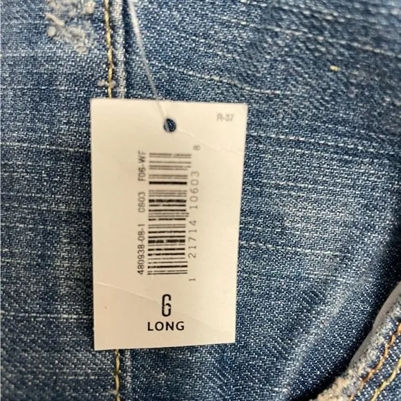 NWT Old Navy Sweetheart Bootcut Jeans Light Wash Size 6 Long Deadstock Y2K 2000s - Image 10