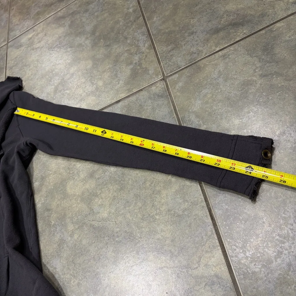 Free People Womens Sweatshirt Waterfall Ruffle Zip Up Jacket Sz M Boho Grunge - Image 12