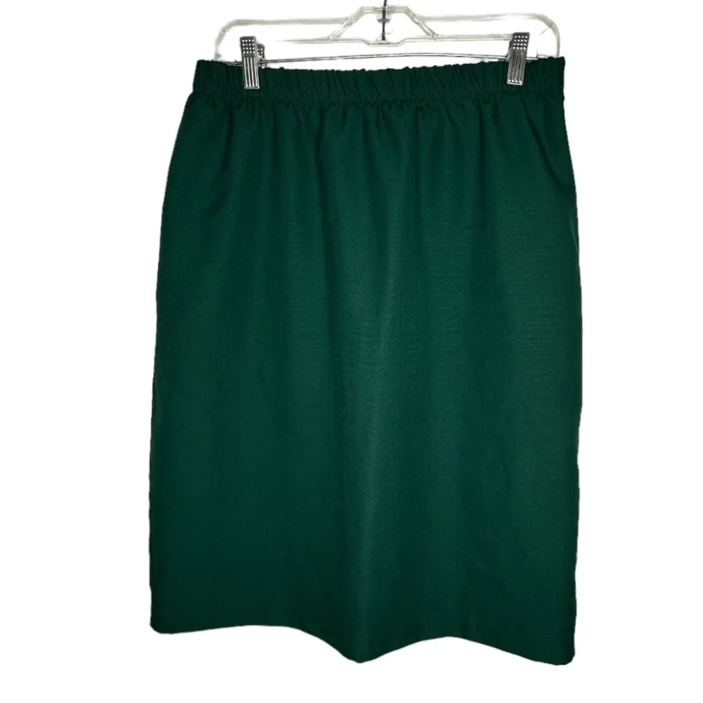 Vintage Reina Green‎ Polyester Skirt Set Green Size 16W - Image 7