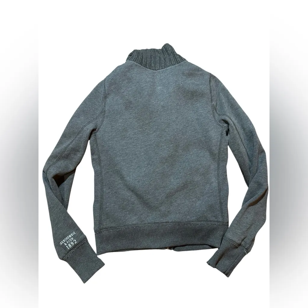 Y2K Abercrombie & Fitch Faux Fur Lined Preppy Soft Girl Cozy Core Jacket 2000s - Image 2