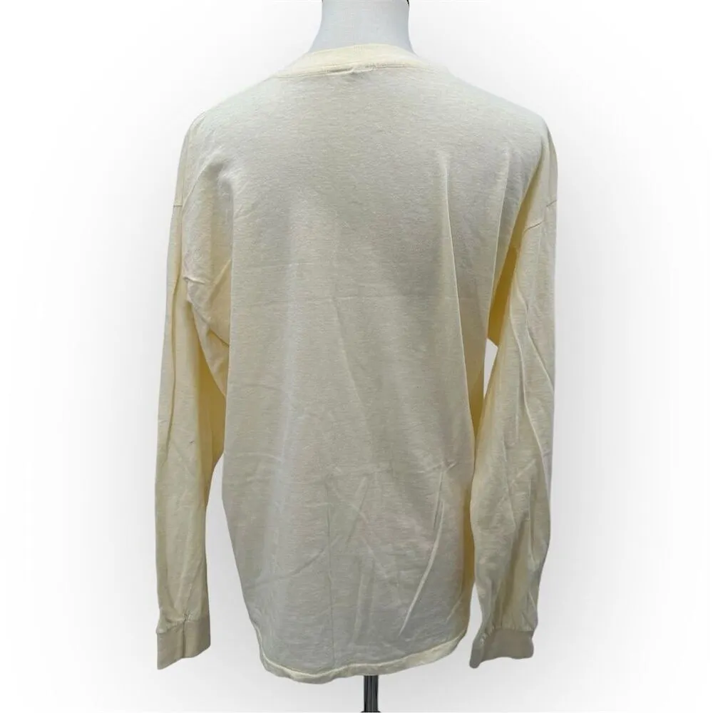 Vintage St. Michaels MD Duck Graphic Beige Long Sleeve T - Image 5