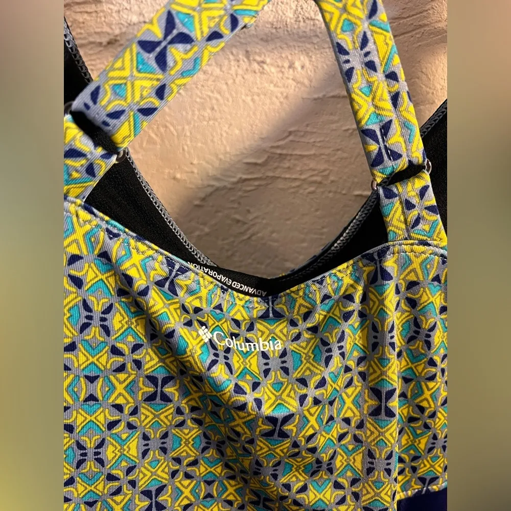 Columbia Blue Green Women's Activewear Dress
Sz M Shelf bra Omni wick adj straps - Image 5