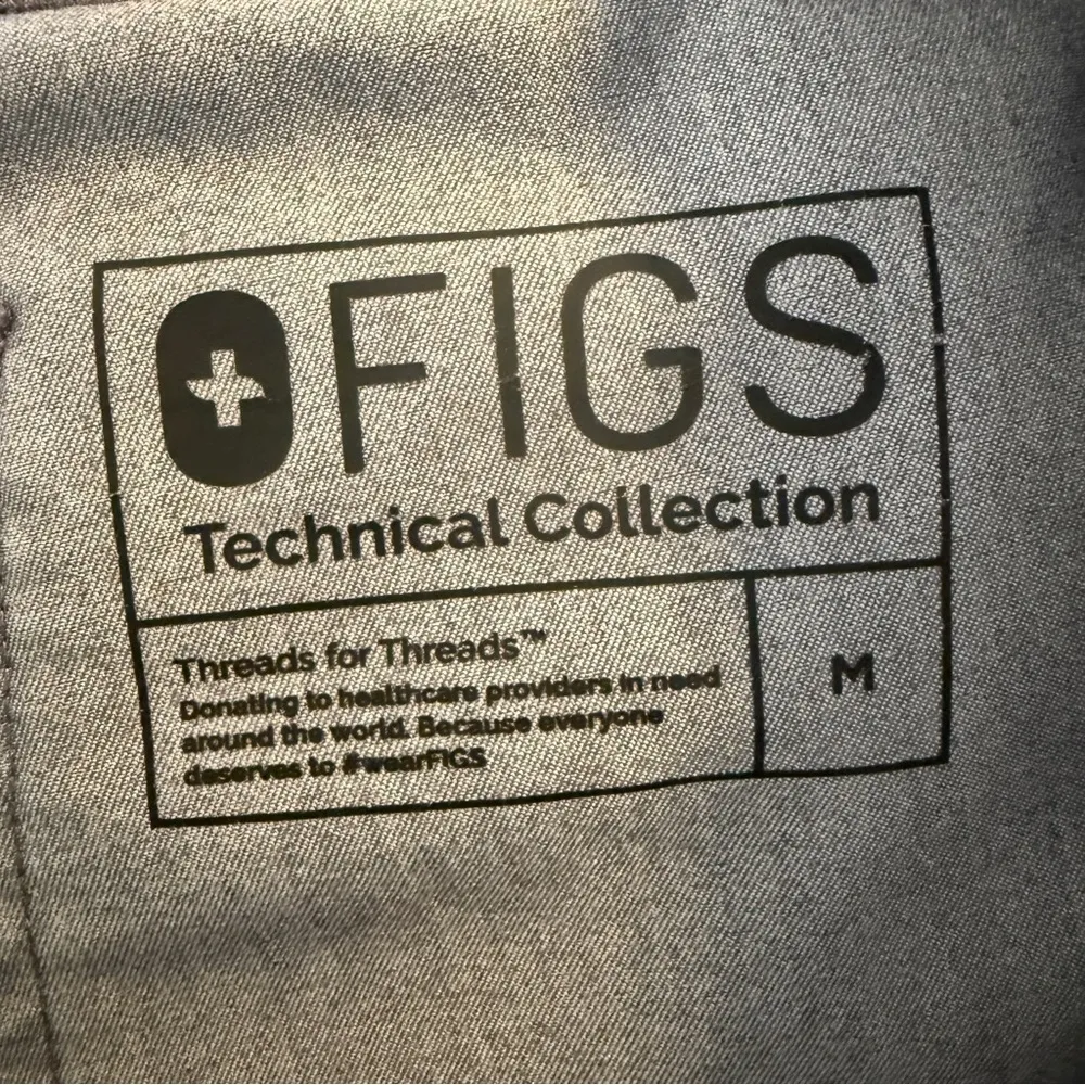 Figs Technical Collection Livingston Basic Scrub Pants Gray T21003 Women’s Sz M - Image 8