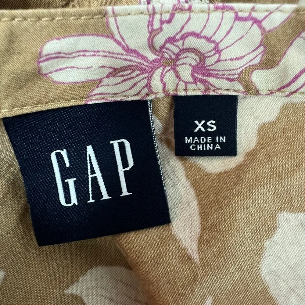 Gap Womens Dress XS Cotton Maxi Floral Cottagecore Garden Romantic Forest Fairy - Image 2