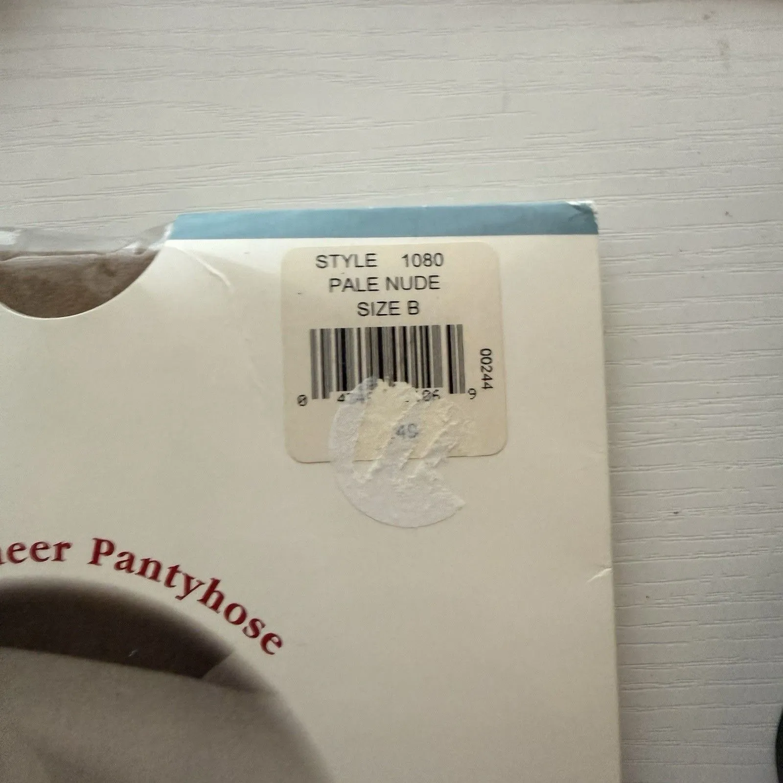 VTG LORTAY Lord & Taylor Nude Size B Stretch Sheer SandalToe Pantyhose NOS - Image 3