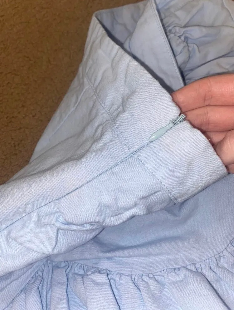 Blue Ruffled Skirt - Image 4