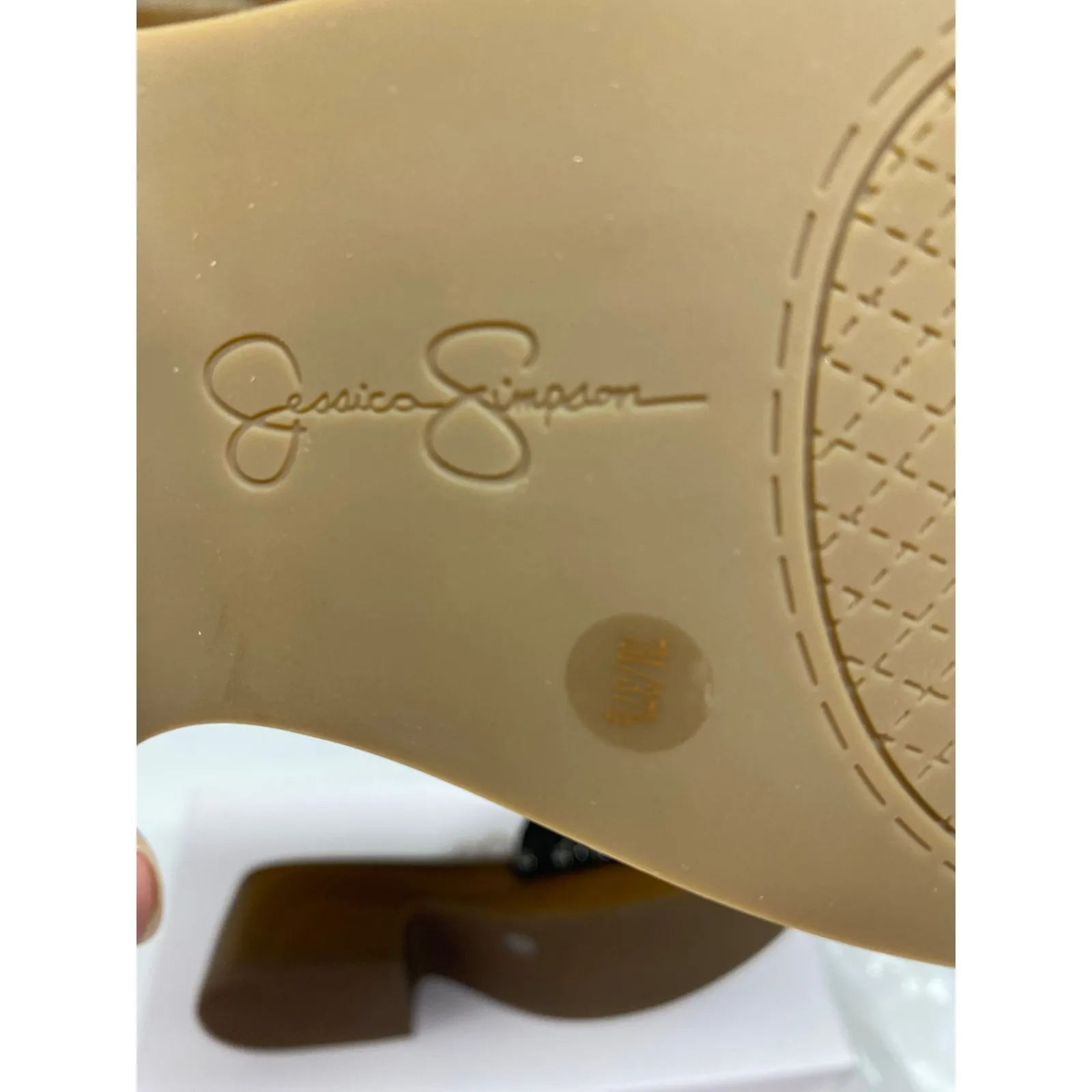 New Jessica Simpson Women's 7 Rexile Black Supreme Micro Suede Clog Mule Sandal - Image 5