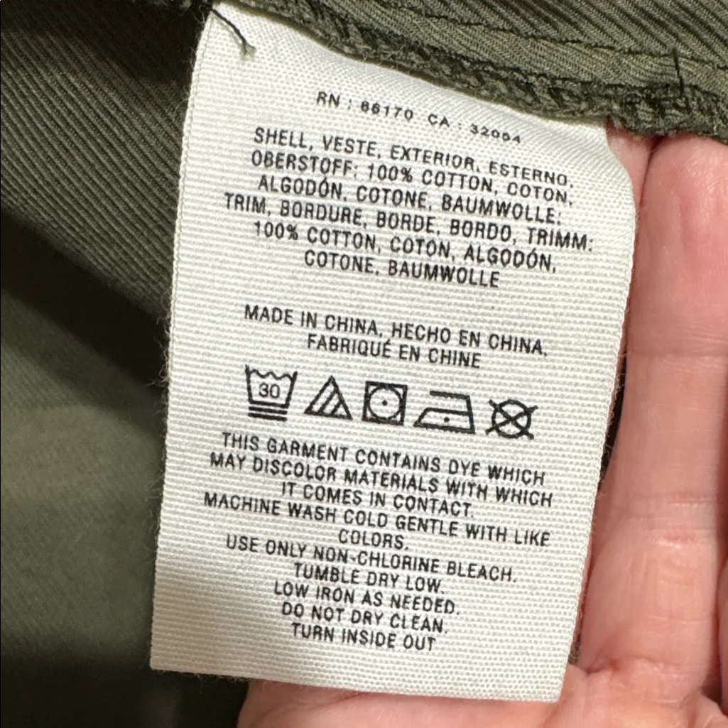 Hei Hei Olive Green Utility Jacket for Women Size Medium - Image 9