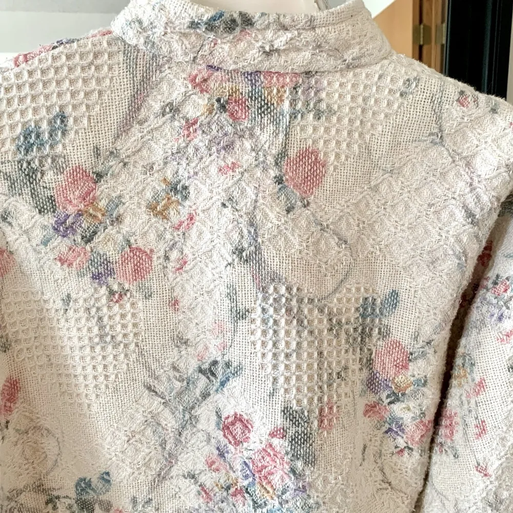 Floral Heart Vintage Jacket Size L - Image 2