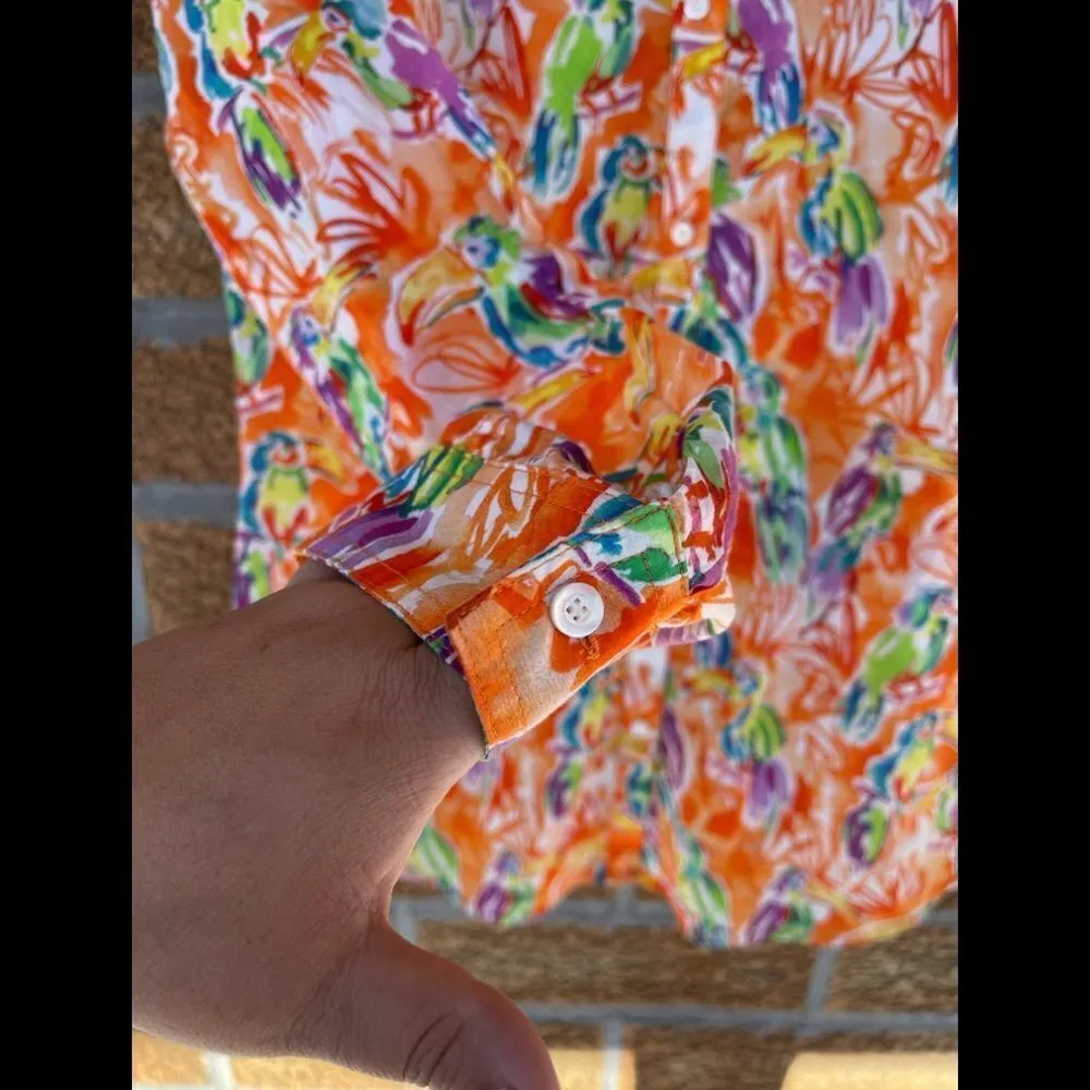 J.Mclaughlin bird blouse size medium - Image 8