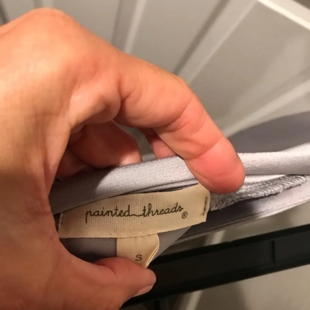 Painted threads Asymmetrical satin midi skirt - Image 6