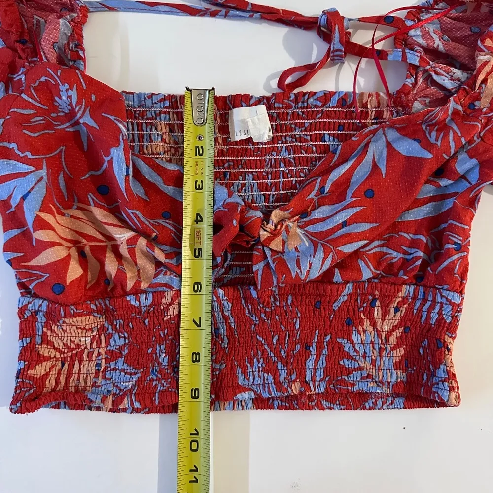 Lost + Wander 64. NWOT Still On Vacay SMOCK TOP MEDIUM / PTP:15" /LENGTH:9" - Image 6