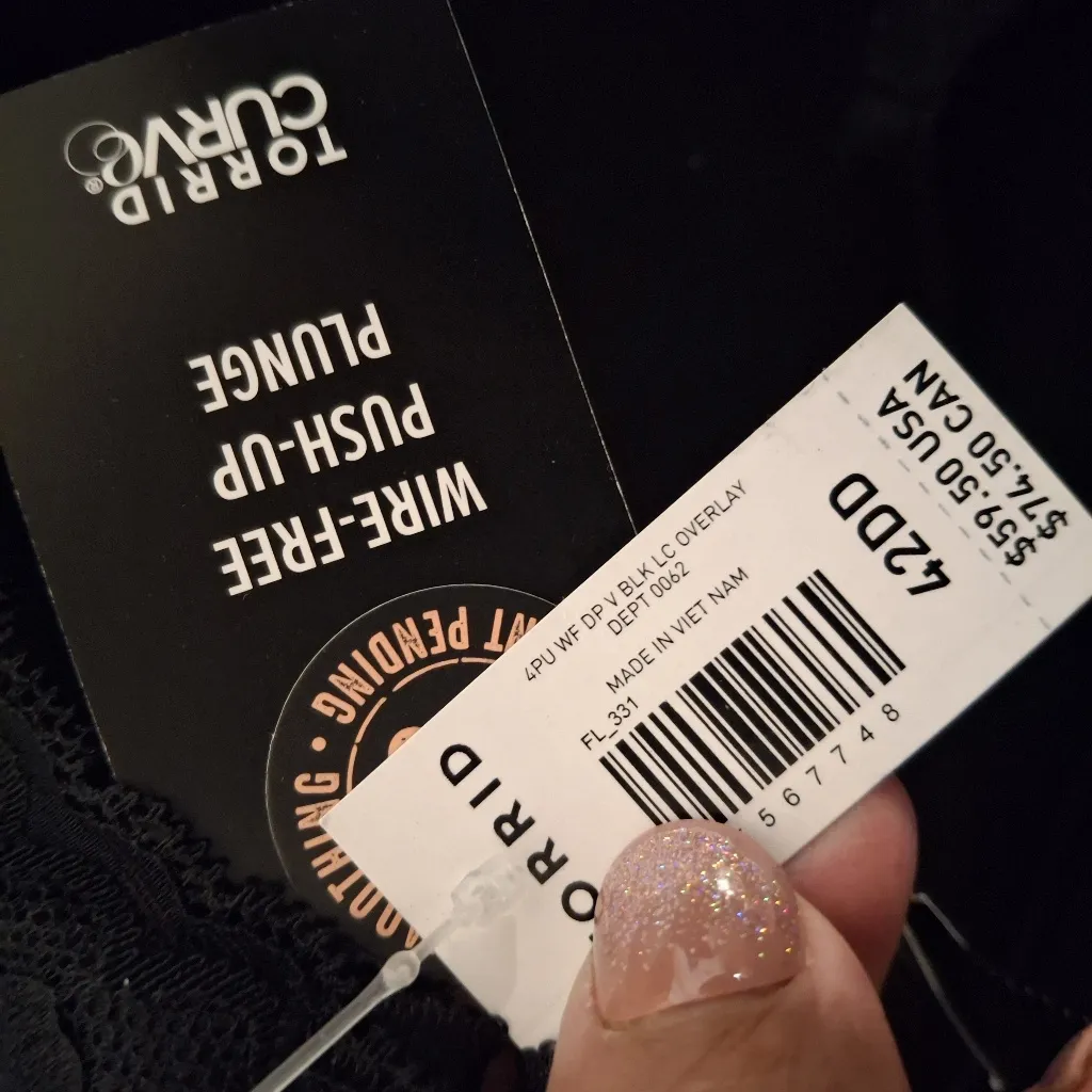 Torrid NWT 42 DD  Black Lace Bra - Image 11