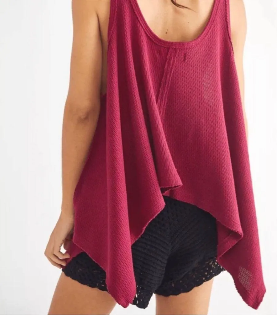 NWT We the Free People Sing La La Handkerchief Tank Gone Gogi Size XS Oversized - Image 2